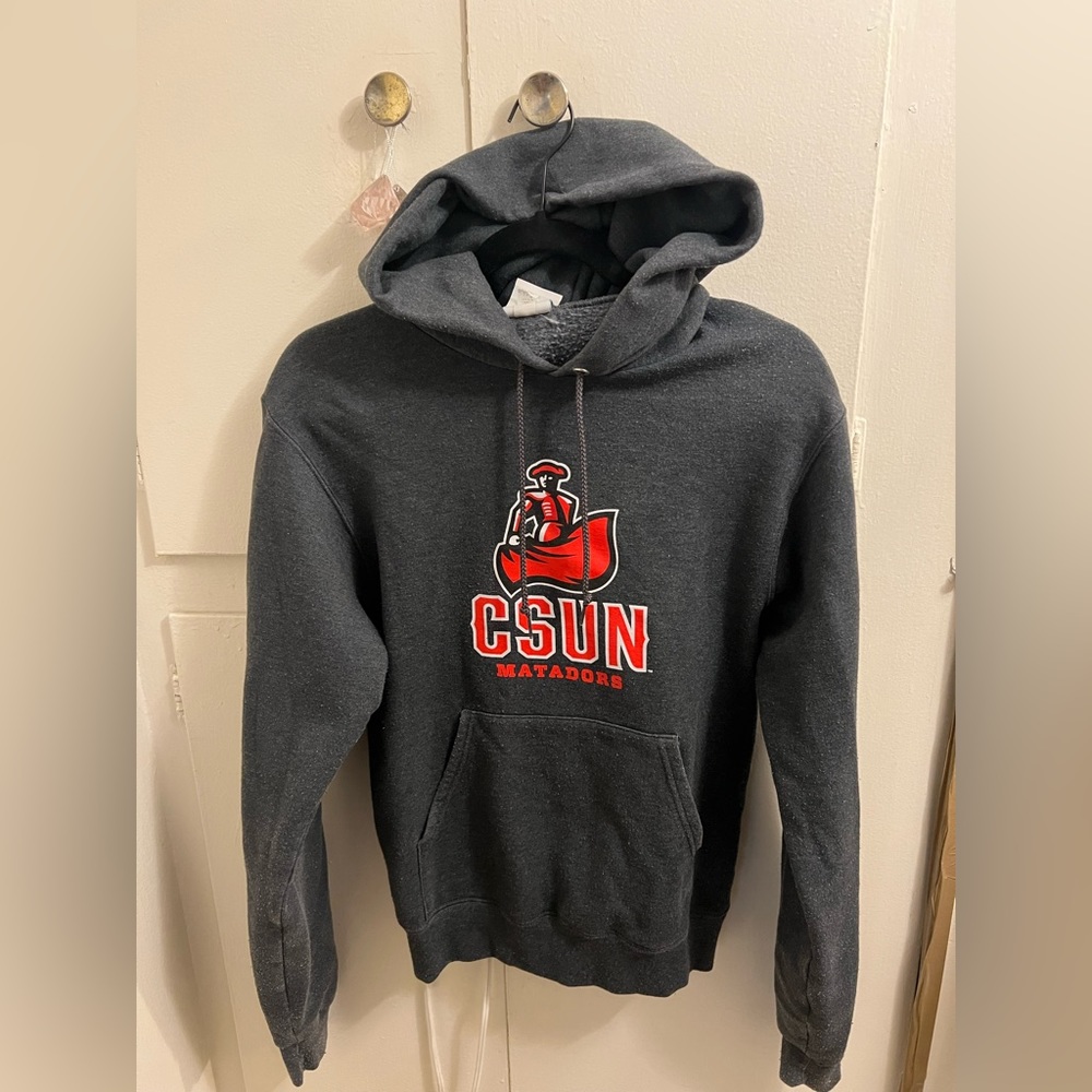 Dark grey hoodie, CSUN - Matador